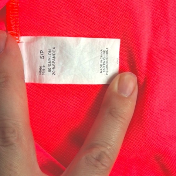 WOMENS SURF STYLE MIAMI One Piece Cheeky Swimsuit HOT PINK SIZE SMALL 90s STYLE - Picture 3 of 4